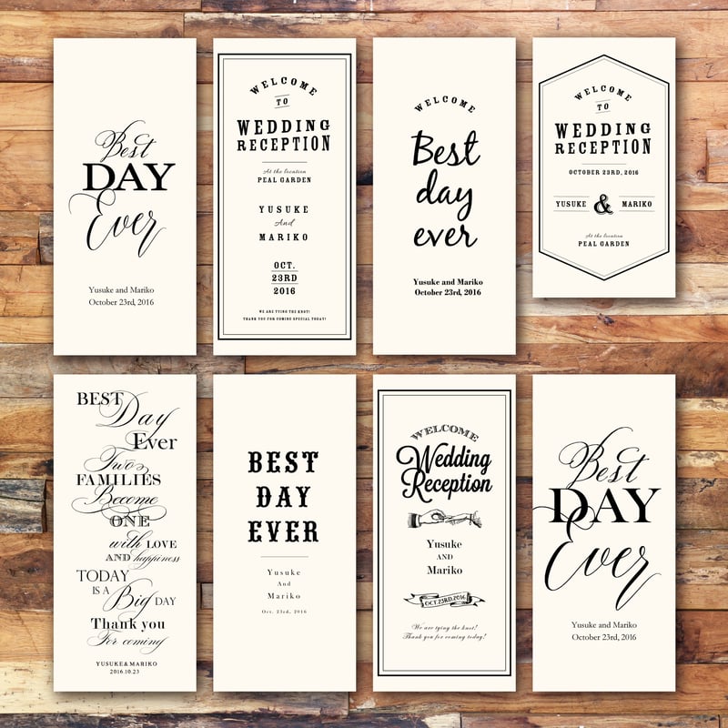 ウェディングフラッグ】小サイズ（生成り）／8 design | AWINS.CO