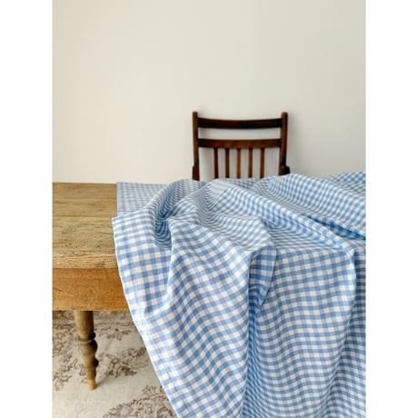 gingham check cloth / blue＆white