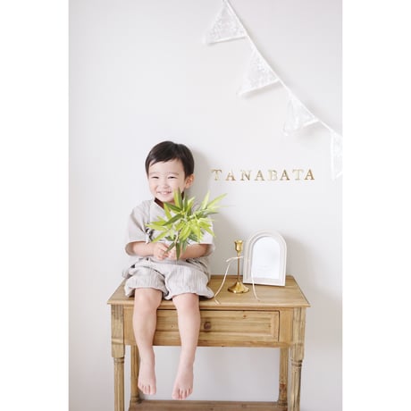【早割】Acrylic gold letter banner / TANABATA