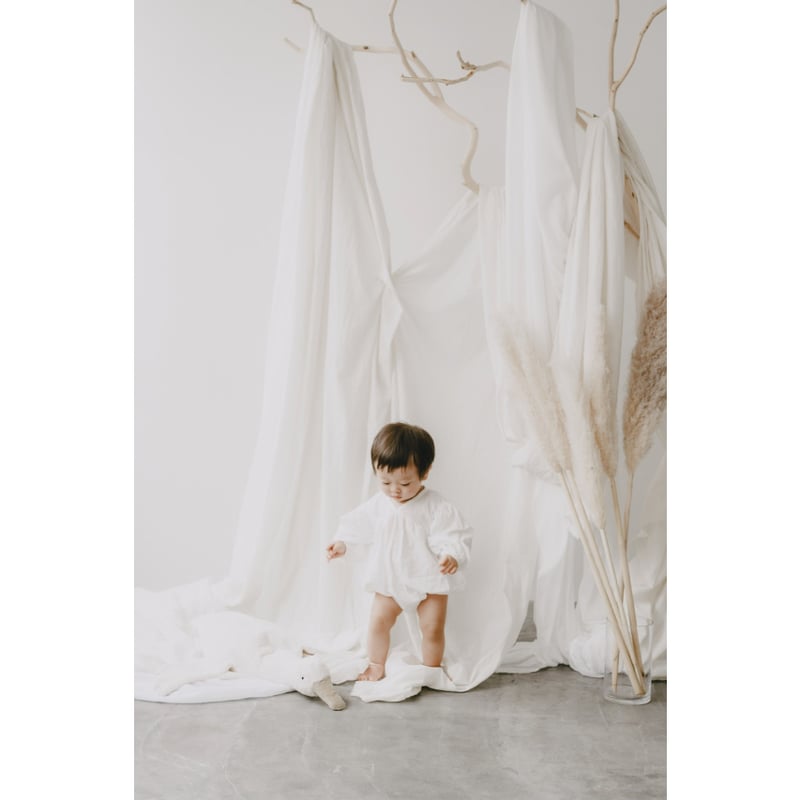 Rompers / cotton linen suit | AWINS.CO