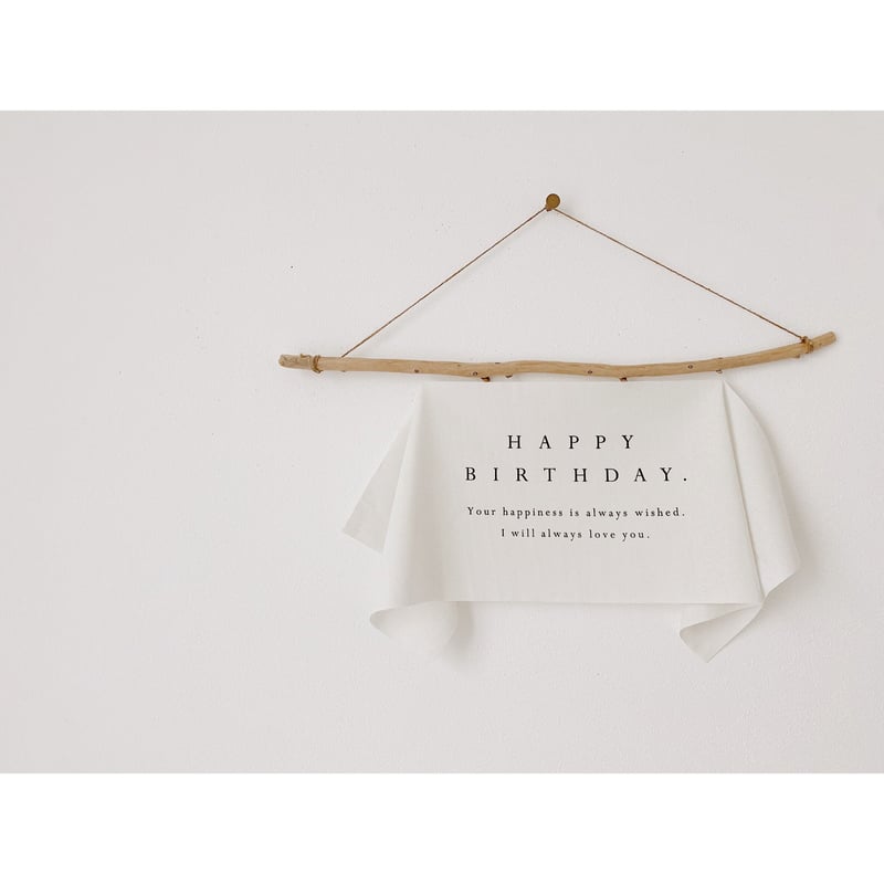 Birthday tapestry /〈mini〉wide - simple - | AWIN