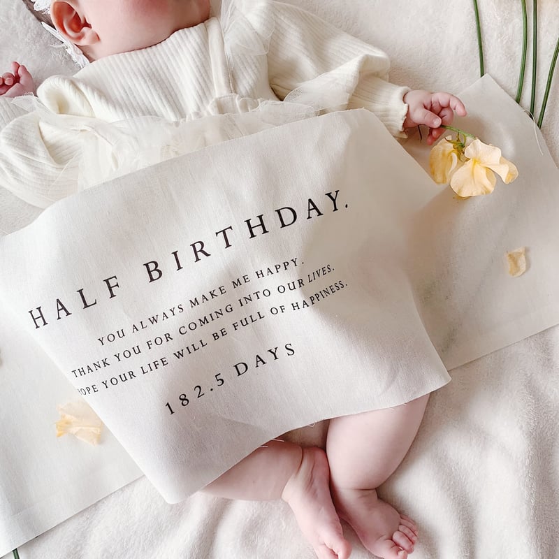 Birthday tapestry / half birthday - simple - |