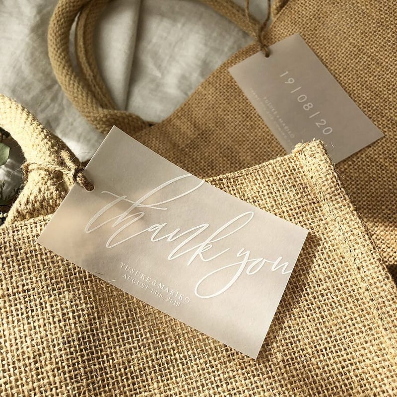 サンクスタグ】ホワイトインク card トレーシングペーパー（100