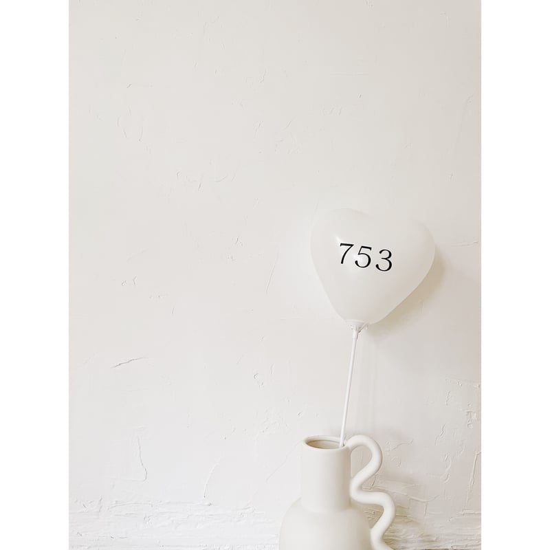 mini size ｝heart balloon / 753（ 風船用スティック付き） |