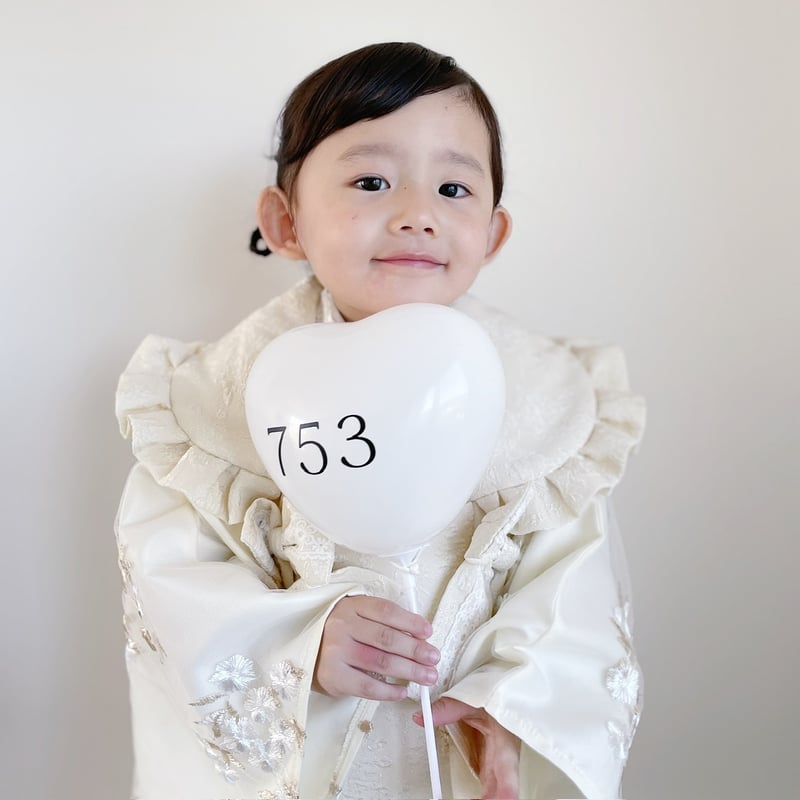 andropのふうせん mini size ｝heart balloon / 753（ 風船用スティック付き） |