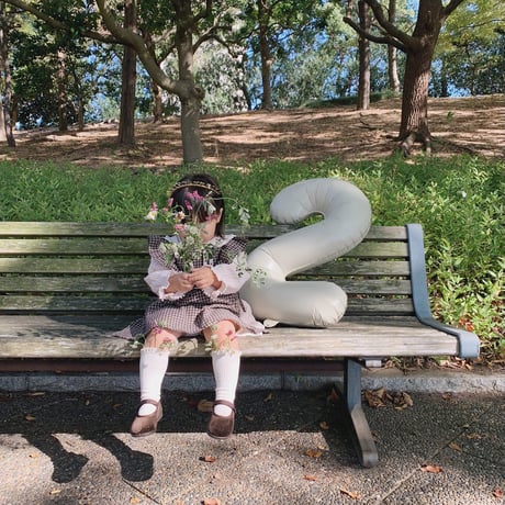Number balloon / M [sand beige]