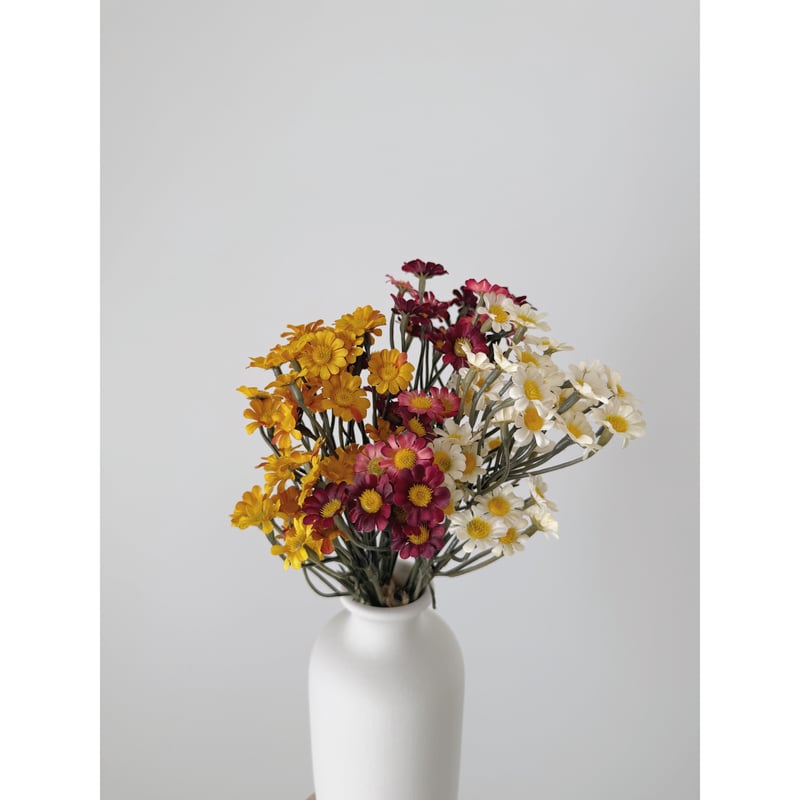 Artificial flower / chamomile / 3 color | AWINS.CO
