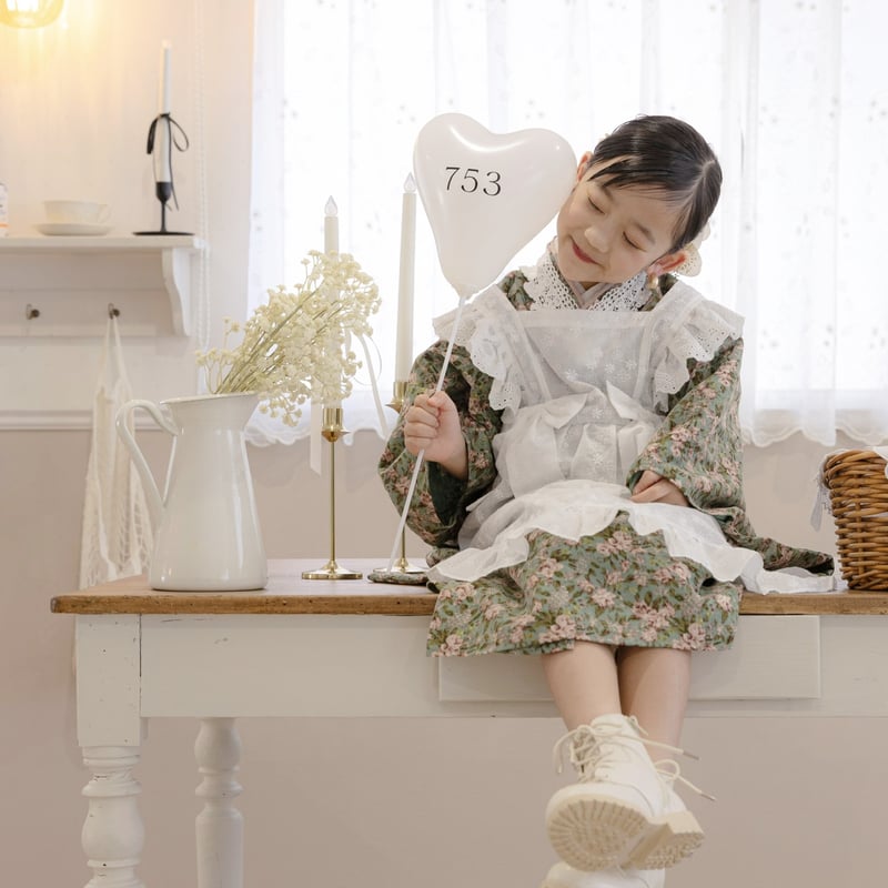 andropのふうせん mini size ｝heart balloon / 753（ 風船用スティック付き） |
