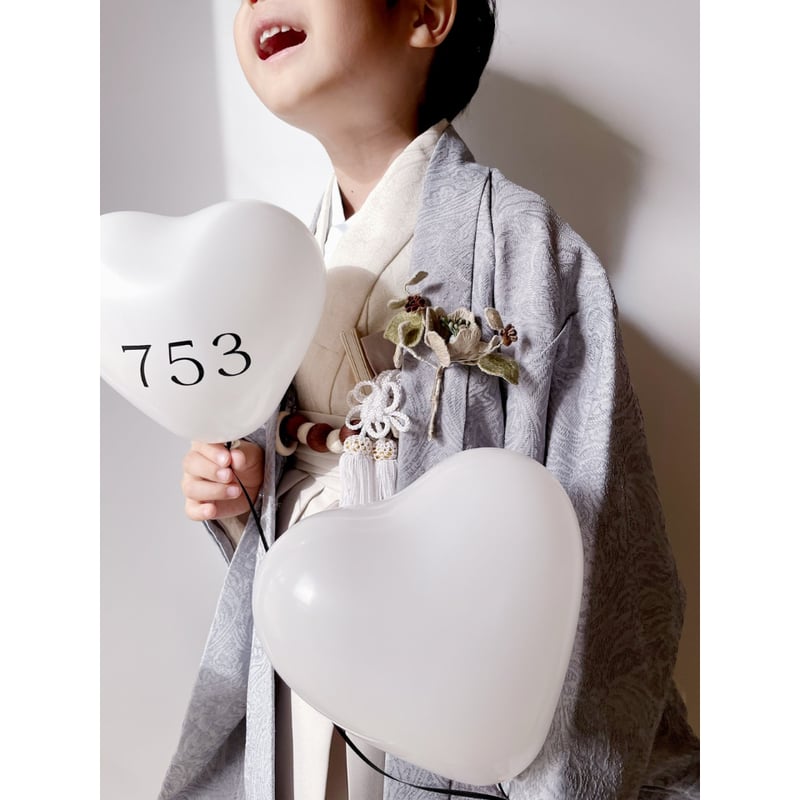 mini size ｝heart balloon / 753（ 風船用スティック付き） |