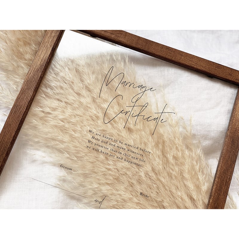 結婚証明書】クリアペーパー（人前式用・教会式用）／12 design | AWINS.CO