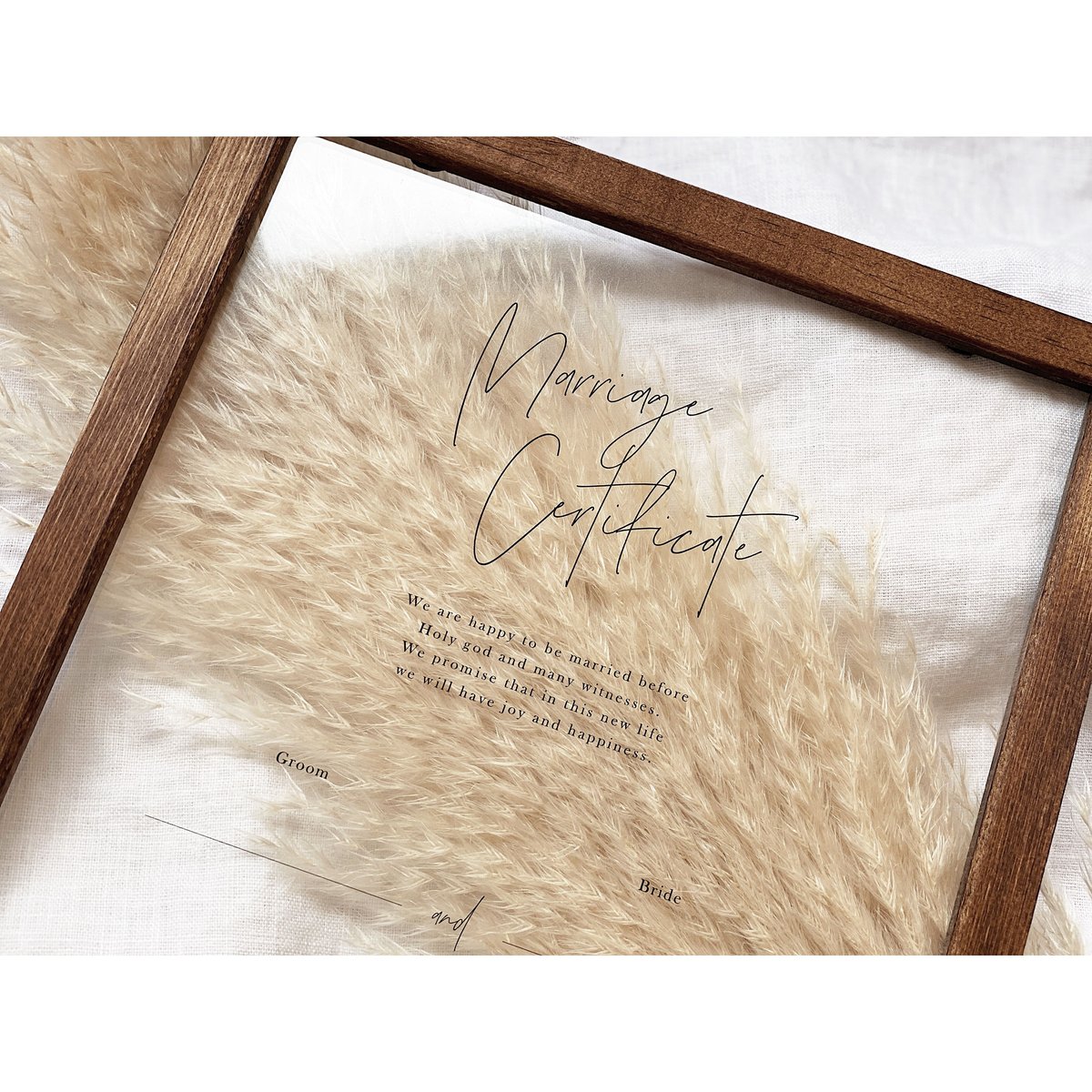 結婚証明書】クリアペーパー（人前式用・教会式用）／12 design | AWINS.CO