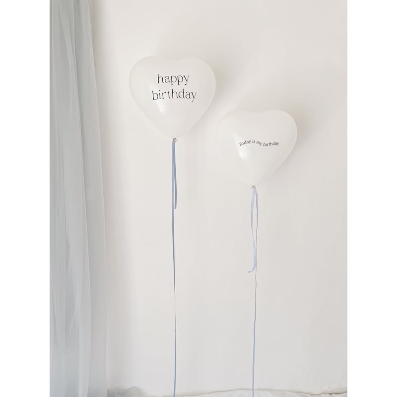 regular size ｝heart balloon / happy birthday