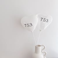 ｛ mini size ｝heart balloon / 753（ 風船用スティック付き）