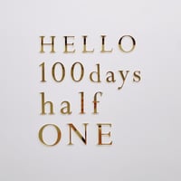 Acrylic gold letter banner / 7 design