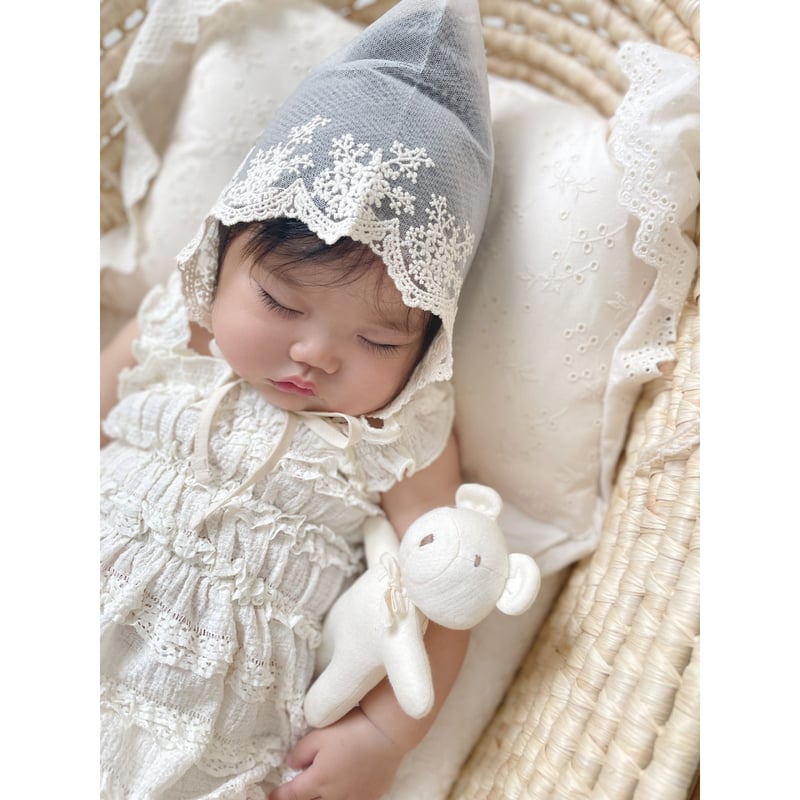 race bonnet / ecru | AWINS.CO