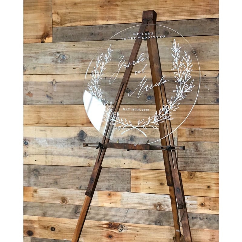 ウェルカムボード】アクリル（ラウンド）／6 design | AWINS.CO