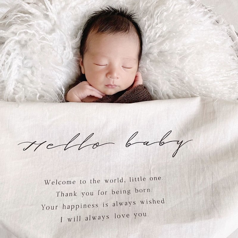 Newborn tapestry / Hello baby | AWINS.CO