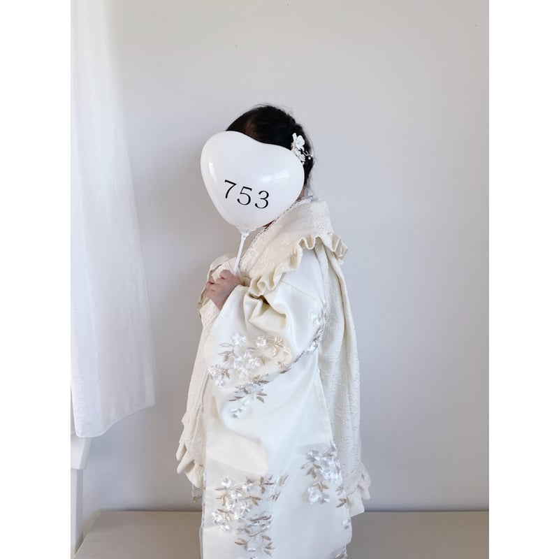 vintage ハートバルーン　シーツ mini size ｝heart balloon / 753（ 風船用スティック付き） |