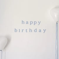 Acrylic letter banner / happy birthday