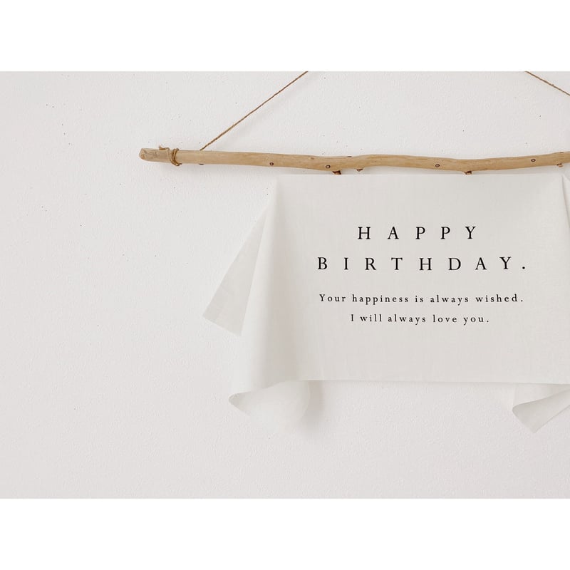 Birthday tapestry /〈mini〉wide - simple - | AWIN