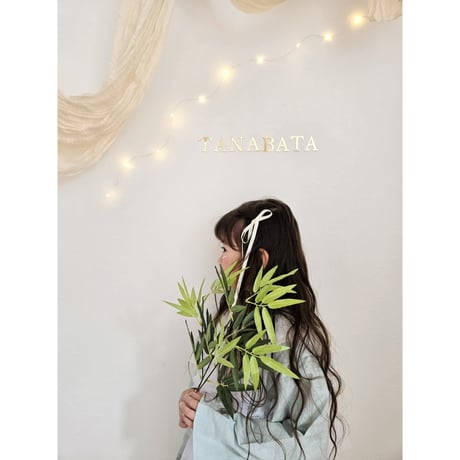 【早割】Acrylic gold letter banner / TANABATA