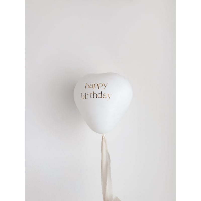 regular size ｝gold / heart balloon / 5 design