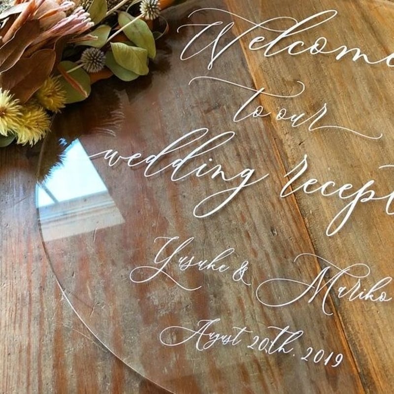 ウェルカムボード】アクリル（ラウンド）／6 design | AWINS.CO