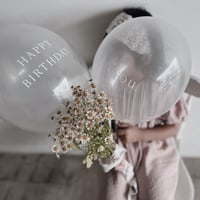 Balloon / 誕生日（2個set）white ink