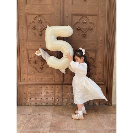 Number balloon / M [sand beige]