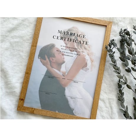 【結婚証明書】トレーシングペーパー（人前式用・教会式用）／12 design