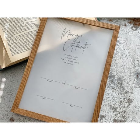 【結婚証明書】トレーシングペーパー（人前式用・教会式用）／12 design