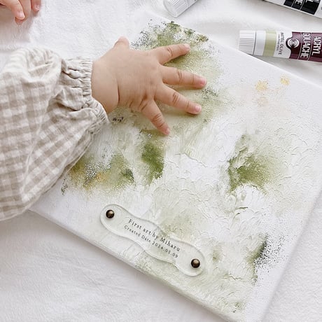 acrylic / first art tag -wave-