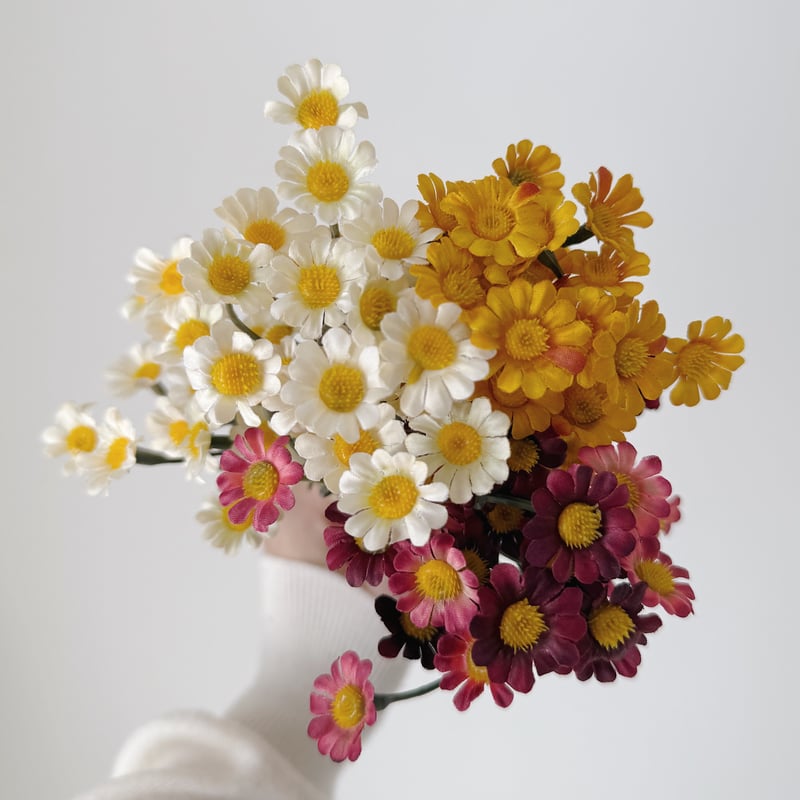 Artificial flower / chamomile / 3 color | AWINS.CO