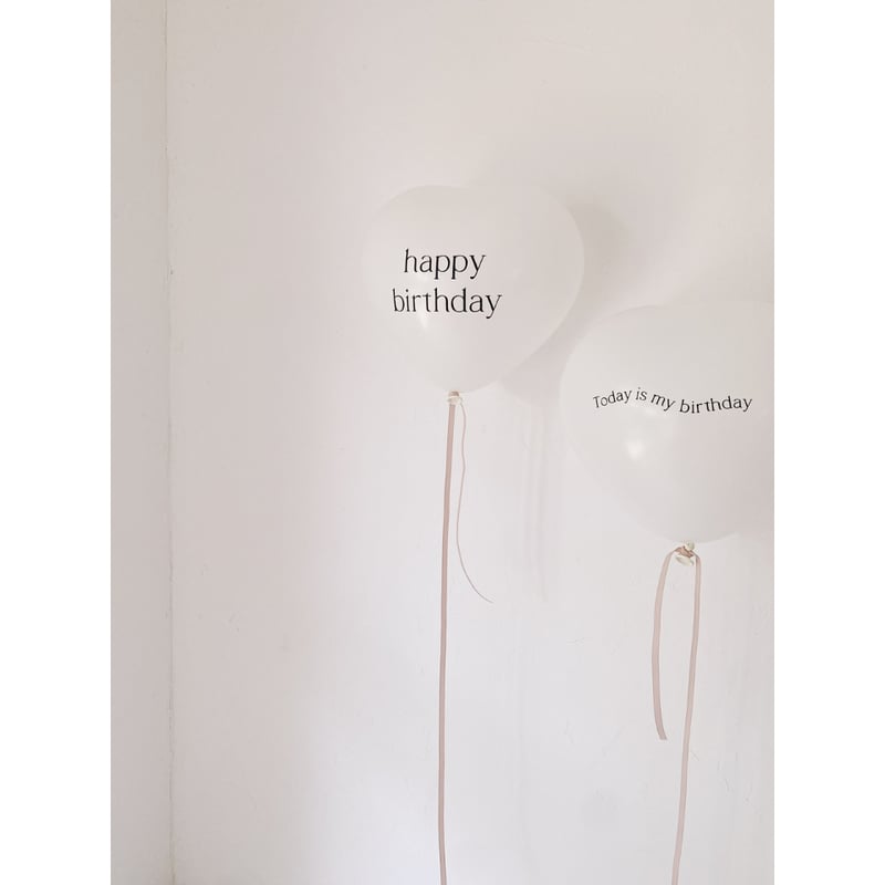 regular size ｝heart balloon / happy birthday