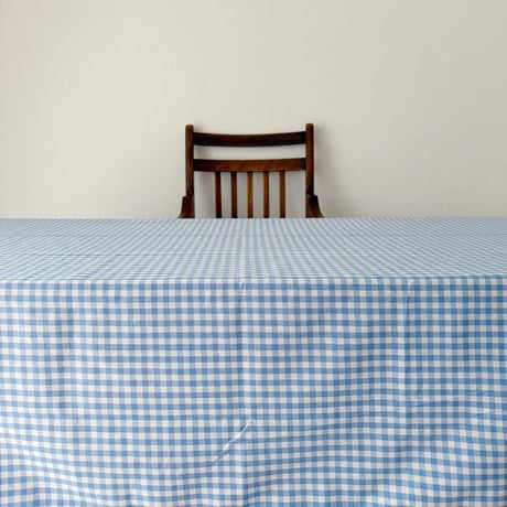 gingham check cloth / blue＆white