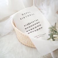 Birthday Tapestry / Calendar