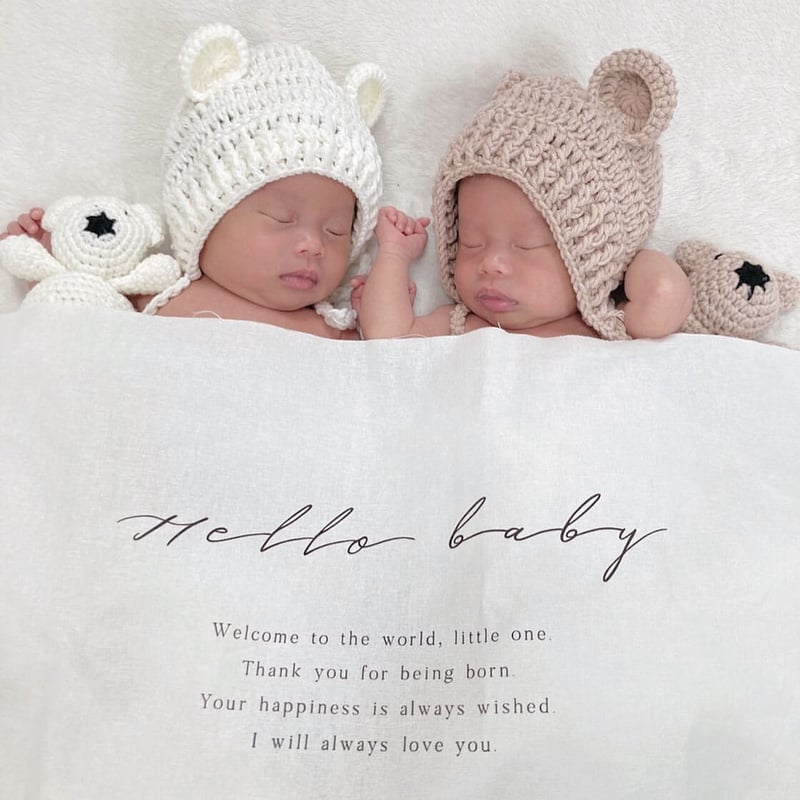ハローベイビータペストリー　完成品 Hello Baby Tapestry - Just Born | ニューボーンフォト
