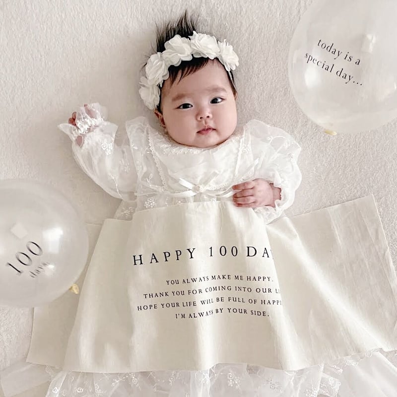 Balloon / 100days - 小さめ文字 -（2個set） | AWINS.CO