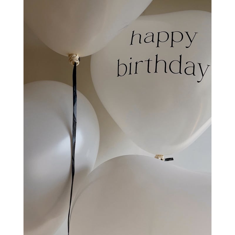regular size ｝heart balloon / happy birthday