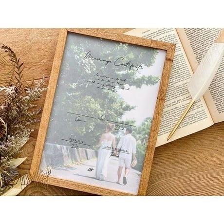 【結婚証明書】トレーシングペーパー（人前式用・教会式用）／12 design