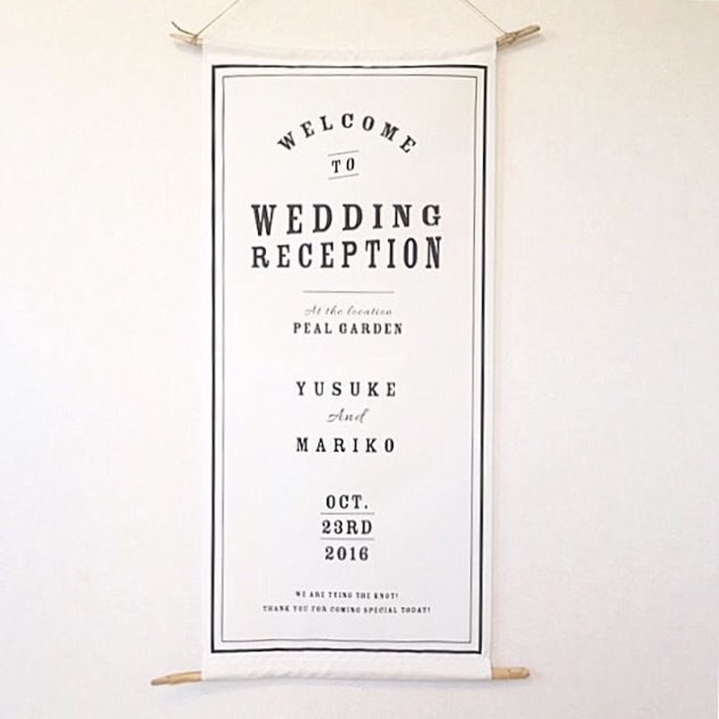 ウェディングフラッグ】小サイズ（生成り）／8 design | AWINS.CO