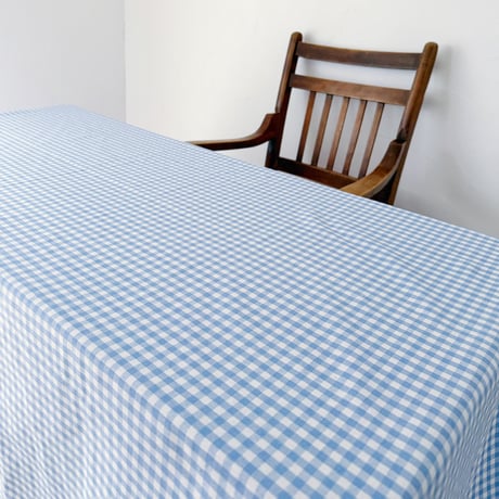 gingham check cloth / blue＆white