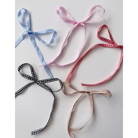 Checkered ribbon（1ｍ） / 7 color