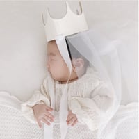 Sheer veil crown