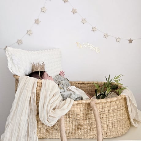 【早割】Acrylic gold letter banner / TANABATA