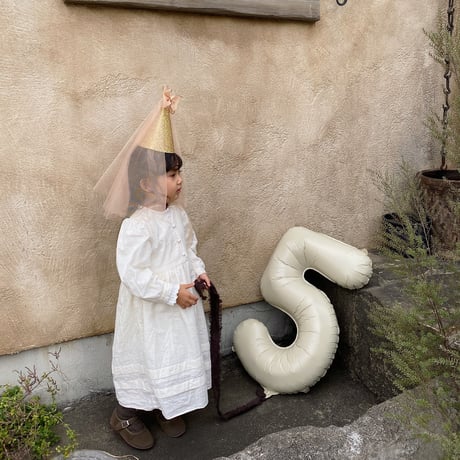 Number balloon / M [sand beige]
