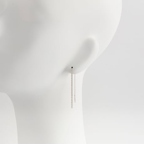 snake chain pierce 13P102 (片耳/one side) silver