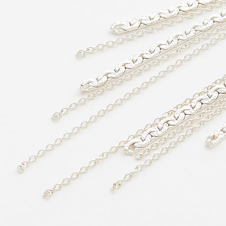 snake chain pierce 13P103 (片耳/one side) silver
