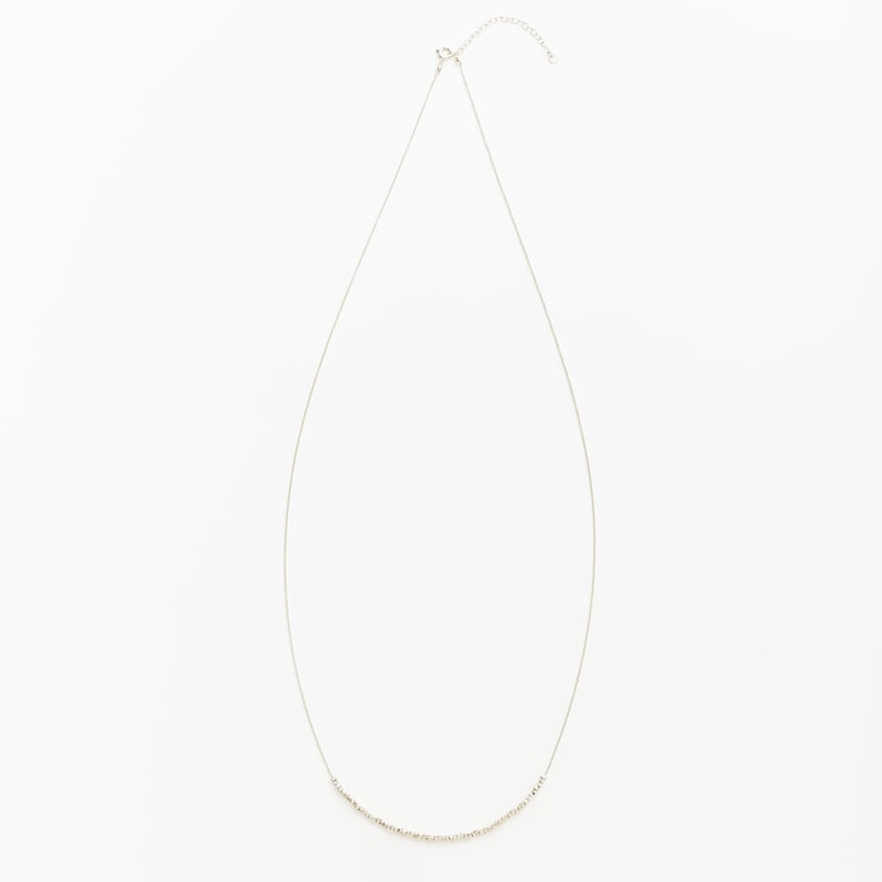 square beads long necklace 08N101-L | sumikaneko