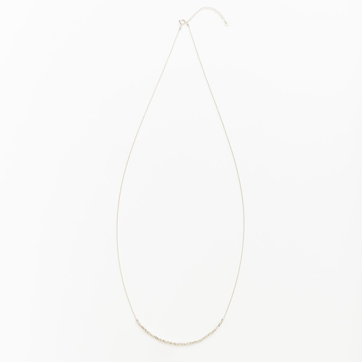 square beads long necklace 08N101-L | sumikaneko